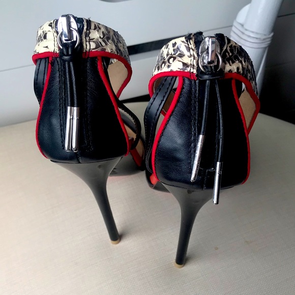 L.A.M.B  LEATHER STILETTO HEELS NEVER WORN - Picture 7 of 14